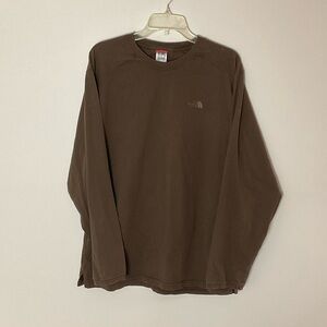 The North Face Men's Brown Lifestyle Crew, Long Sleeve, Size Large